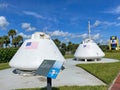 Two Apollo space capsules used for training by the Navy SEAL Underwater Demolition Recovery Teams