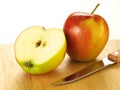 Two apples, isolated Royalty Free Stock Photo