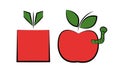Organic and GMO apples
