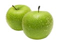 Two Apples Side by Side w/ Path Royalty Free Stock Photo