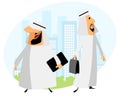 Two arabic businessmen Royalty Free Stock Photo