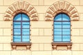 Two arched windows