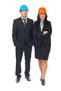 Two architects in formal wear Royalty Free Stock Photo