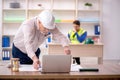 Two male architects working on the project Royalty Free Stock Photo