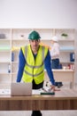 Two male architects working on the project Royalty Free Stock Photo