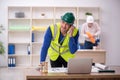 Two male architects working on the project Royalty Free Stock Photo