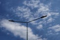 Two arms street lamp Royalty Free Stock Photo