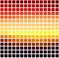 Purple orange yellow red brown rounded mosaic background over white square Royalty Free Stock Photo