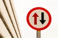 Two arrow sign Royalty Free Stock Photo