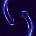 Two arrows go round. Synchronization icon. Update Software. Upgrade computer program version concept. Circulation arrows