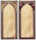 Two art nouveau frames Royalty Free Stock Photo