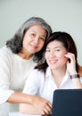 Two asian women Royalty Free Stock Photo