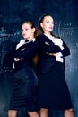 Two attractive teachers Royalty Free Stock Photo