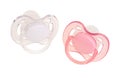 Two baby soothers. Royalty Free Stock Photo