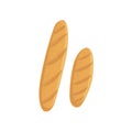 Two Baguette Bakery Assortment Icon