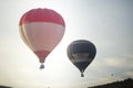 Two balloons sunrise Royalty Free Stock Photo