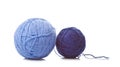 Two Balls of blue wool