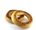 Two baranka (bread-ring). Royalty Free Stock Photo