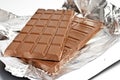 Two bars of milk chocolate Royalty Free Stock Photo