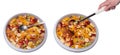 Two basins of healthy fruit salad Royalty Free Stock Photo