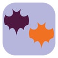 Two bats, icon Royalty Free Stock Photo