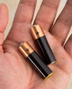 Two batteries Royalty Free Stock Photo