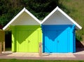 Two beach chalets Royalty Free Stock Photo