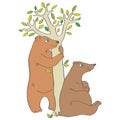 Two bears Royalty Free Stock Photo