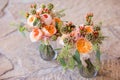 Two bouquets of flowers Royalty Free Stock Photo