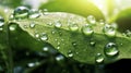 Two beautiful drops of water rain or dew 1690444911055 8 Royalty Free Stock Photo