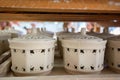 Two beautiful earthenware bowls Royalty Free Stock Photo