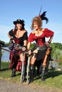 Two beautiful female pirates