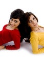 Two beautiful girls posing Royalty Free Stock Photo