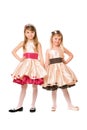 Two beautiful little girls in a dress Royalty Free Stock Photo