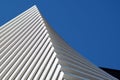 Two beautiful modern office skyscrapers against the sky