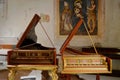 Two Beautifully decorated Harpsichord from the Tagliavini Collection, Bologna Italy