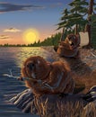 Two Beavers