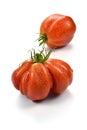 Two Beefsteak Tomatoes with Drops 3 Royalty Free Stock Photo