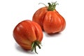 Two Beefsteak Tomatoes with Drops 4 Royalty Free Stock Photo
