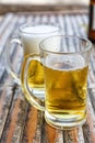 Two beers in glasses Royalty Free Stock Photo