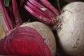 Two beets closeup Royalty Free Stock Photo