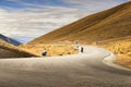 Two bicycles along the road Royalty Free Stock Photo