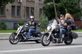 Two biker riding on the road