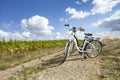 Two bikes on rock path