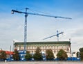 Two bilding crane Royalty Free Stock Photo