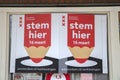 Two Billboards You Can Vote Here At Amsterdam The Netherlands 13-3-2022