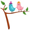 Two birds Royalty Free Stock Photo