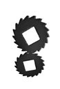 Black cogwheels Royalty Free Stock Photo