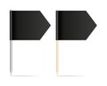 Two Black Flag Pins Arrows Royalty Free Stock Photo