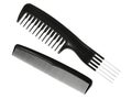 Two black professional combs. Royalty Free Stock Photo